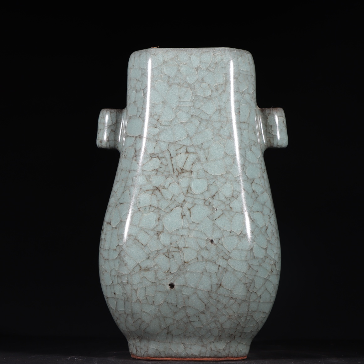 Song Dynasty official kiln ice cracked through-ear vase - Image 3 of 9