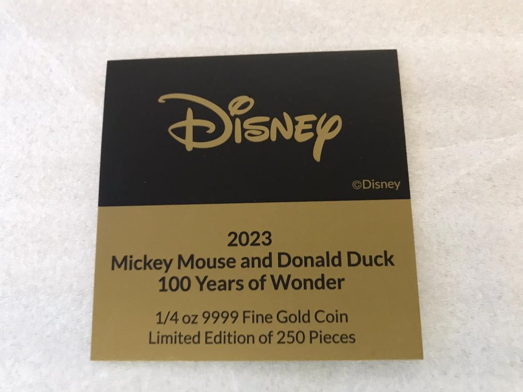 Disney 100th Anniversary Gold Coin Limited Super Premium Item - Bild 8 aus 9