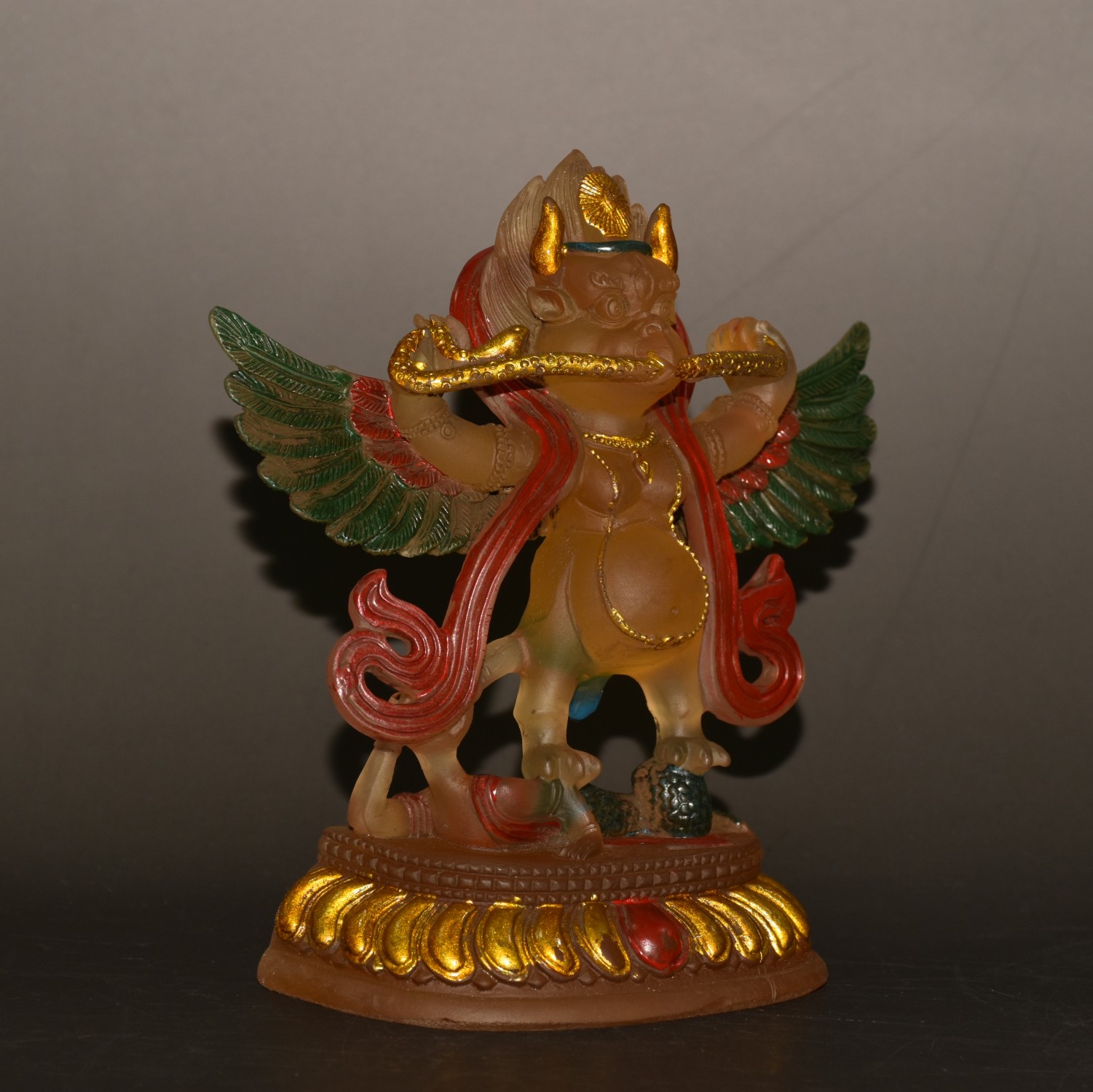 Glazed Cloisonn¨¦ Dapeng Bird Buddha Ornament - Bild 3 aus 9
