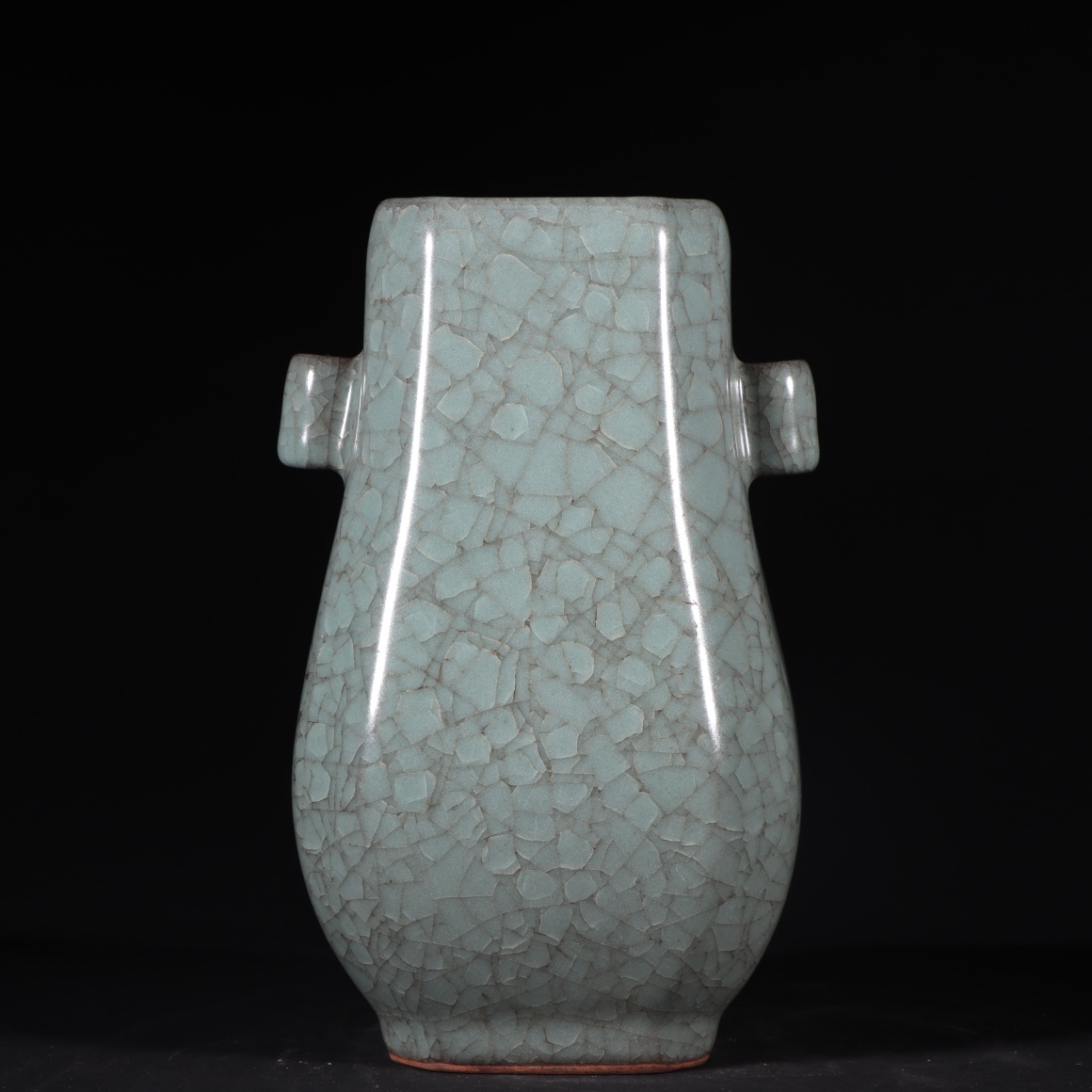 Song Dynasty official kiln ice cracked through-ear vase - Image 2 of 9