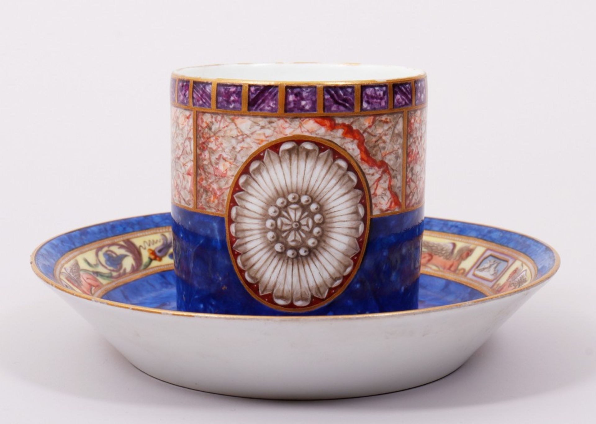 Empire cup with saucer, Meissen, Marcolini period, 1774-1814 - Image 2 of 7