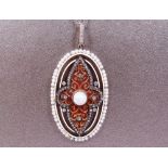 Art Deco pendant on chain