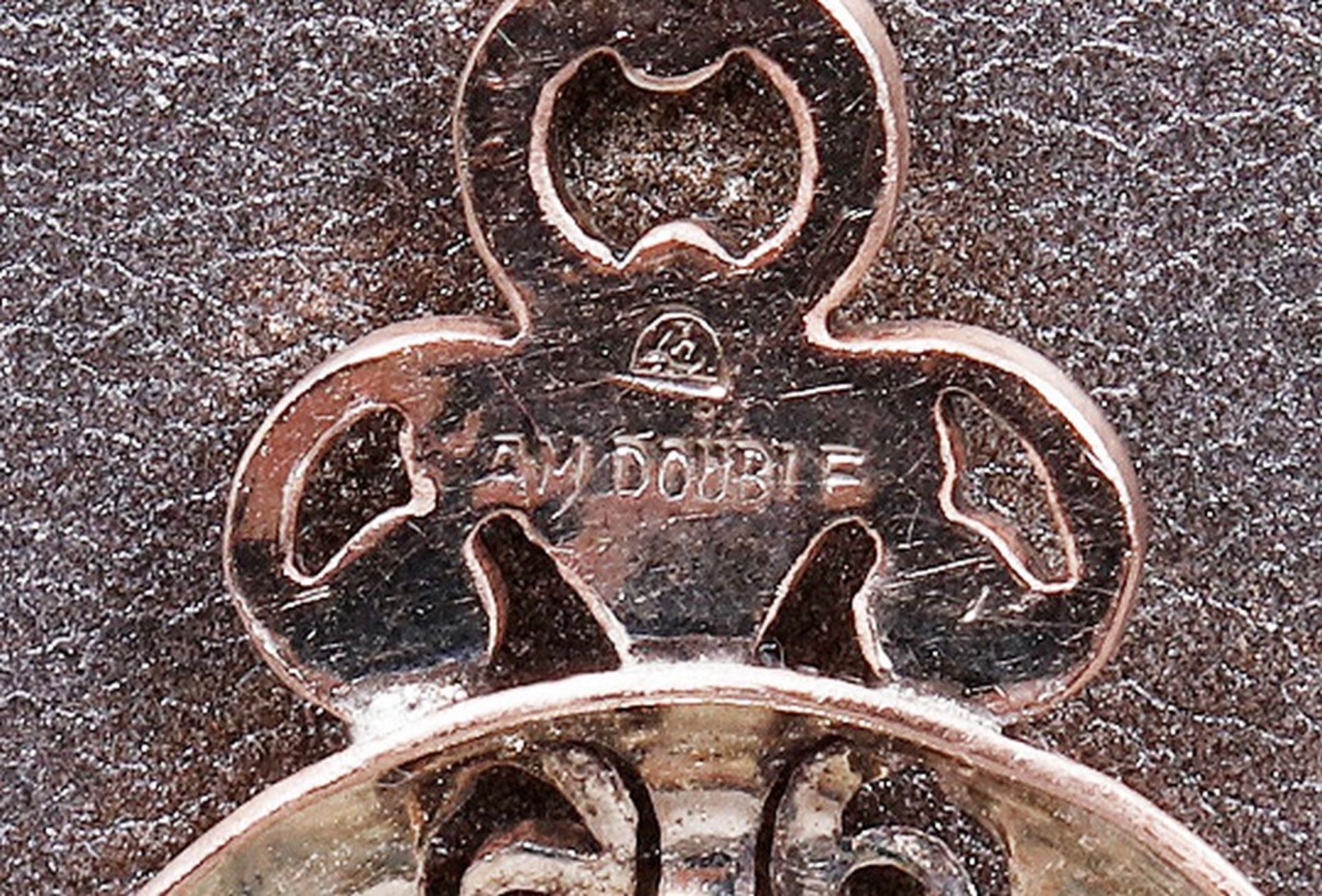 Art Nouveau pendant on chain, Am. Double Gold, around 1900/20 - Image 5 of 5
