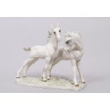 Two foals, design Karl Tutter for Hutschenreuther, manufactured 1st H. 20th C.