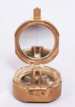 Kompass in Holzschatulle, wohl Nachbau (bez.T.Cooke & Sons Ltd., London), 1. Hälfte 20.Jh.