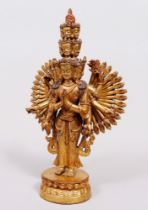 Avalokiteshvara, Nepal/Tibet, wohl 19./20.Jh., 4-tlg.