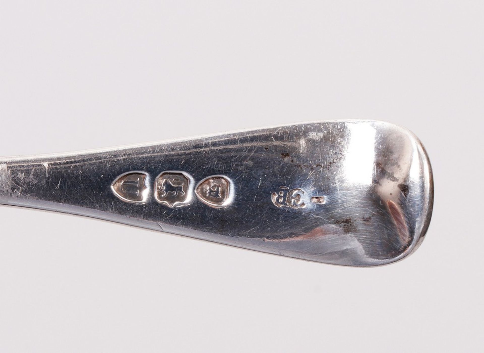 Sifting spoon, 925 silver, Charles Boyton, London, c. 1895 - Image 5 of 5