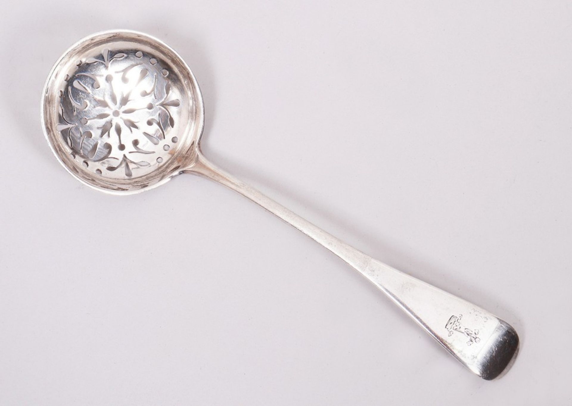 Sifting spoon, 925 silver, Charles Boyton, London, c. 1895