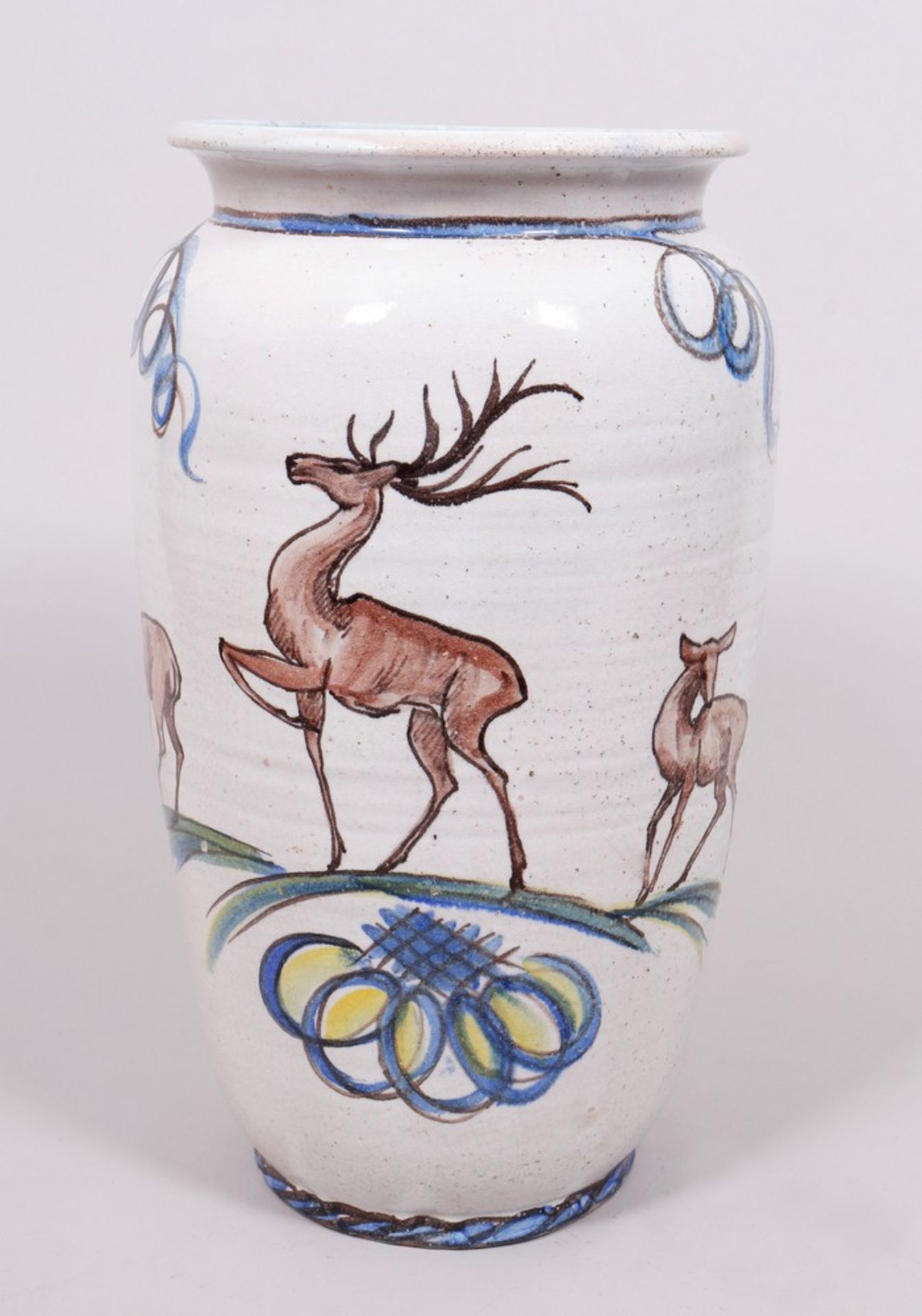 Große Bodenvase, Josef Königbauer, Keramische Werkstätte, München, 1920er Jahre 