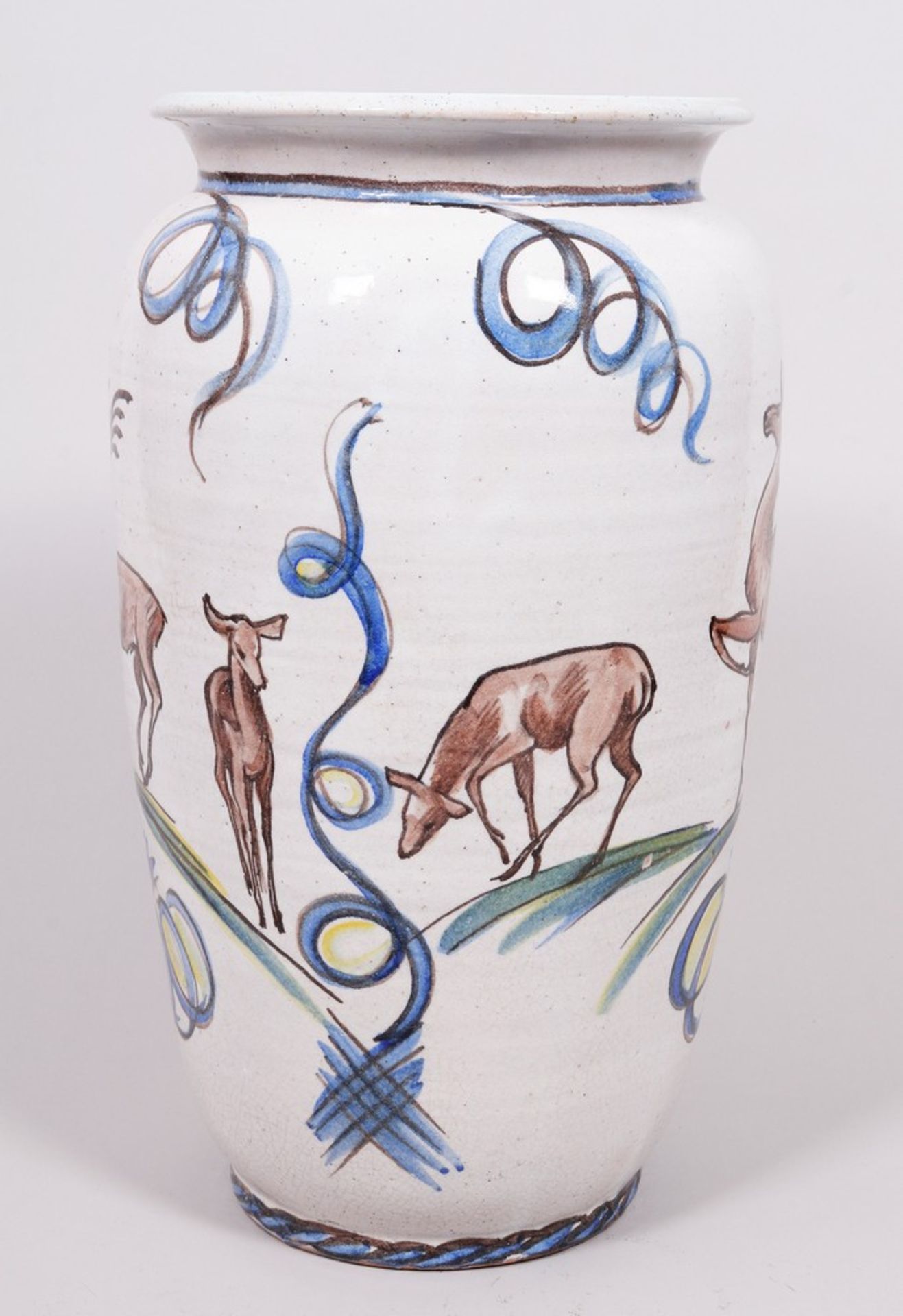 Große Bodenvase, Josef Königbauer, Keramische Werkstätte, München, 1920er Jahre  - Bild 4 aus 5