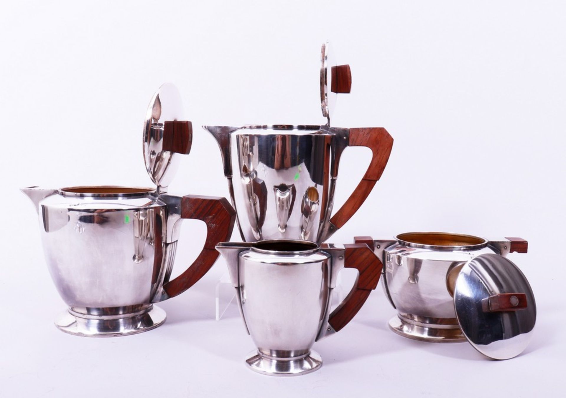 Art Deco coffee/tea set, silverplate, Christofle, France, 1st half 20th C., 4 pieces - Image 2 of 4