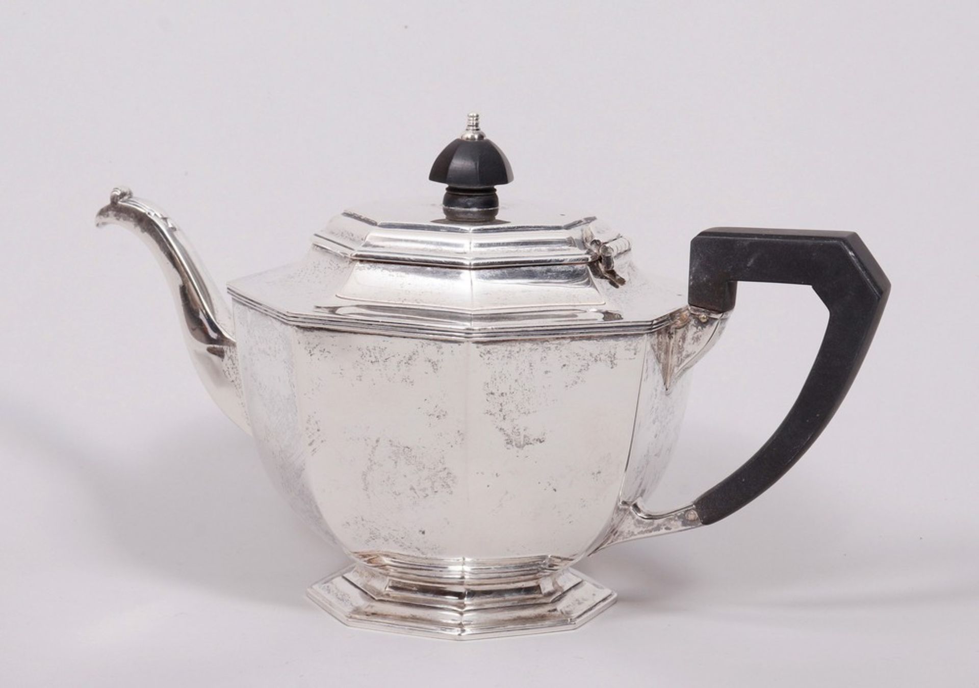 Teapot, creamer, sugar bowl, 925 silver, Mappin & Webb, Sheffield, c. 1920-21/1928-29 - Image 2 of 7