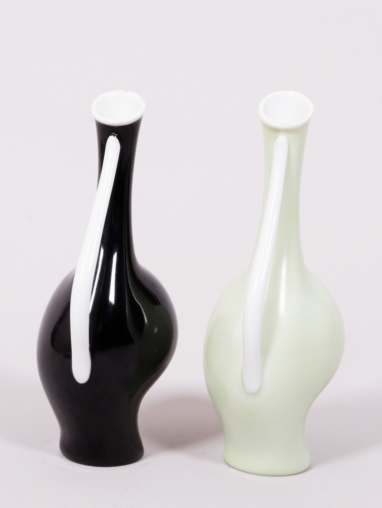 Paar Vasen "Schwangere Luise", Entwurf Fritz Heidenreich für Rosenthal AG, Ausführung Kunstabteilun - Bild 4 aus 6