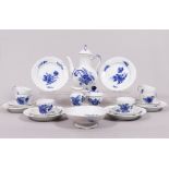 Coffee service, Royal Copenhagen, decor "Blaue Blume"