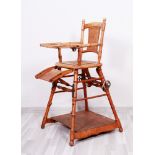 Convertible children's chair/high chair, German, c. 1920/30