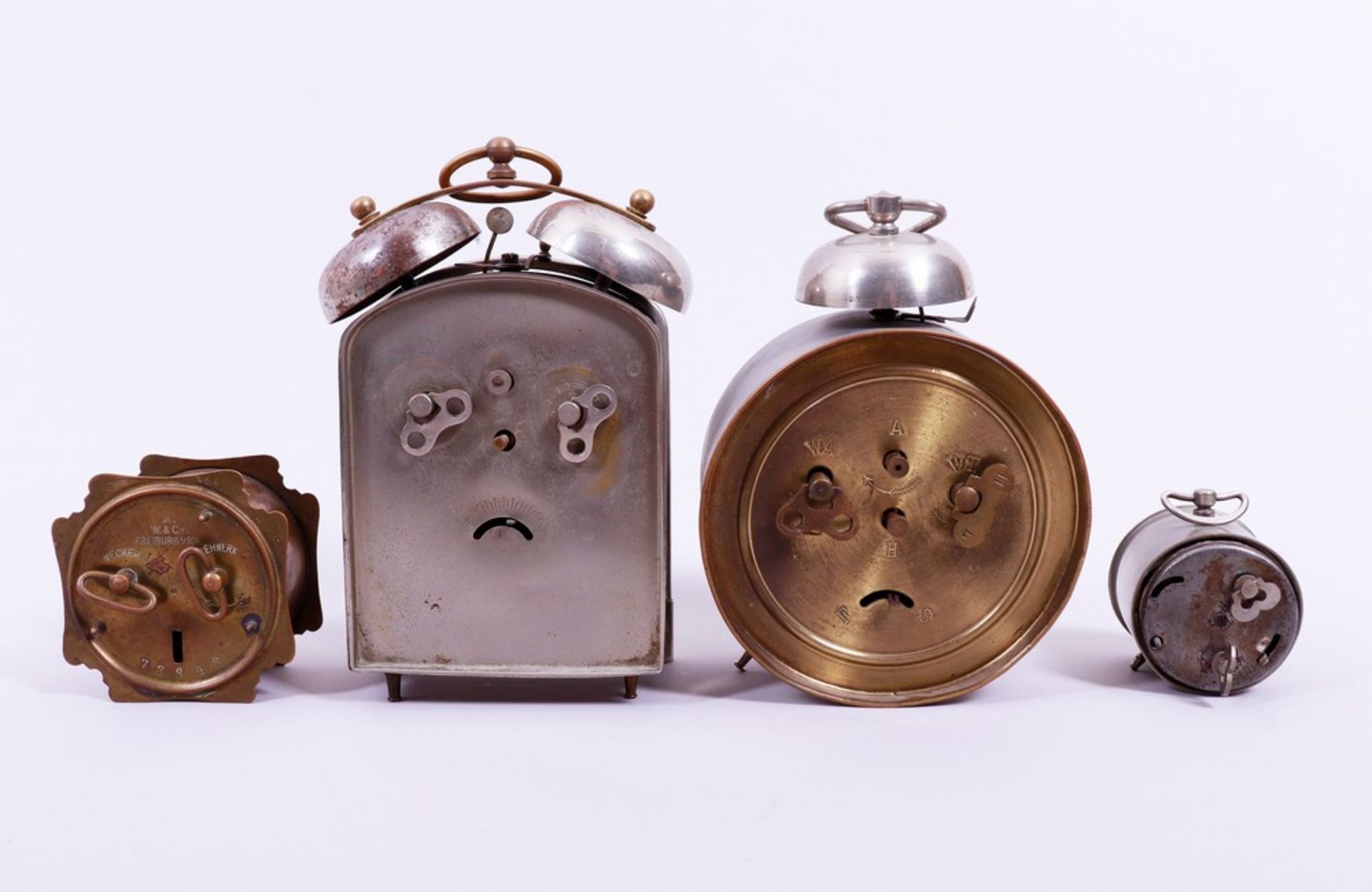 4 table alarm clocks, Gustav Becker/Junghans and others, c. 1900/20 - Image 2 of 4