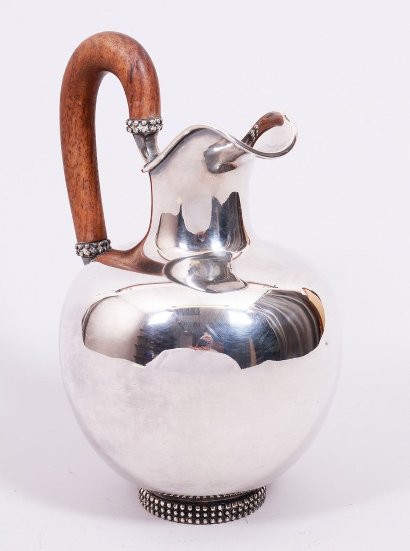 Water jug, 925 silver, Gebr. Deyhle, Schwäbisch Gmünd, 1950s - Image 2 of 4