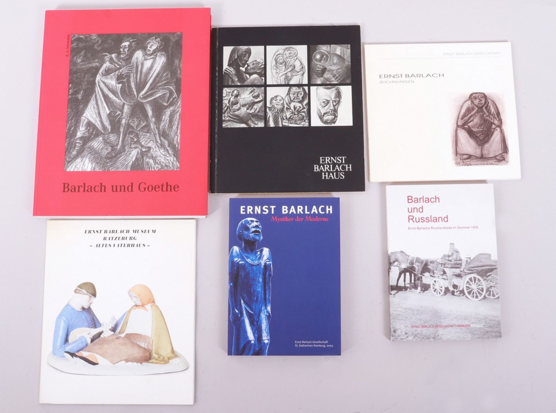 Mixed lot of specialist literature, Ernst Barlach, 6 pieces