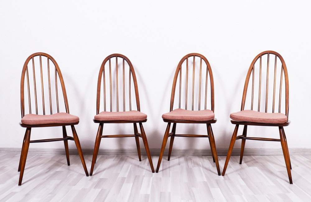 4 dining chairs, design Lucian Ercolani for Ercol, England, c. 1960