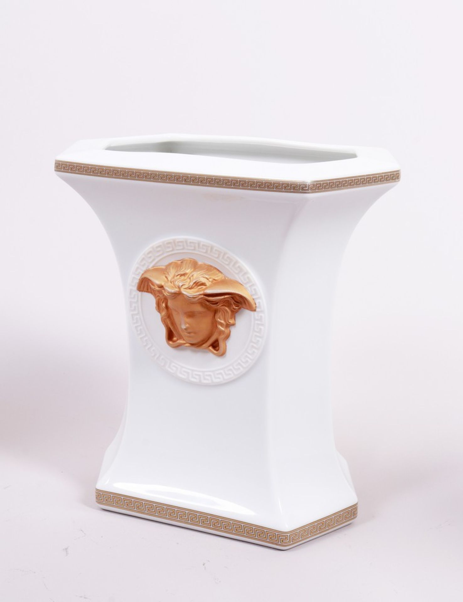 Vasen-Garnitur, Formentwurf "Ikarus" von Paul Wunderlich/ Dekor "Gorgona" von Gianni Versace für Ro - Bild 5 aus 8