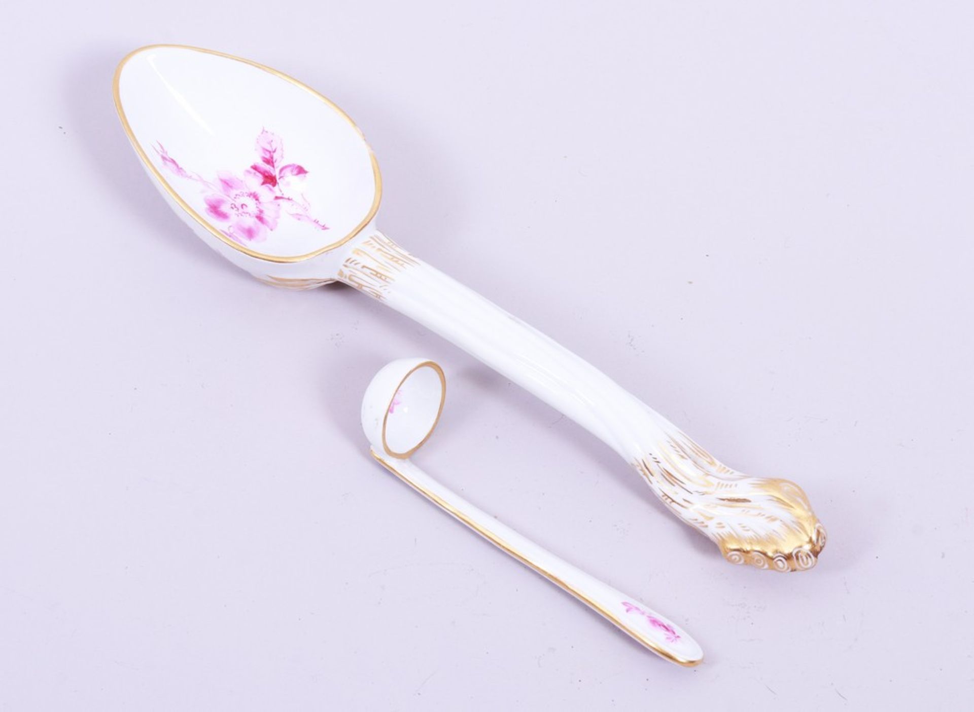 2 spoons, Meissen, c. 1900/20th C. - Image 2 of 5