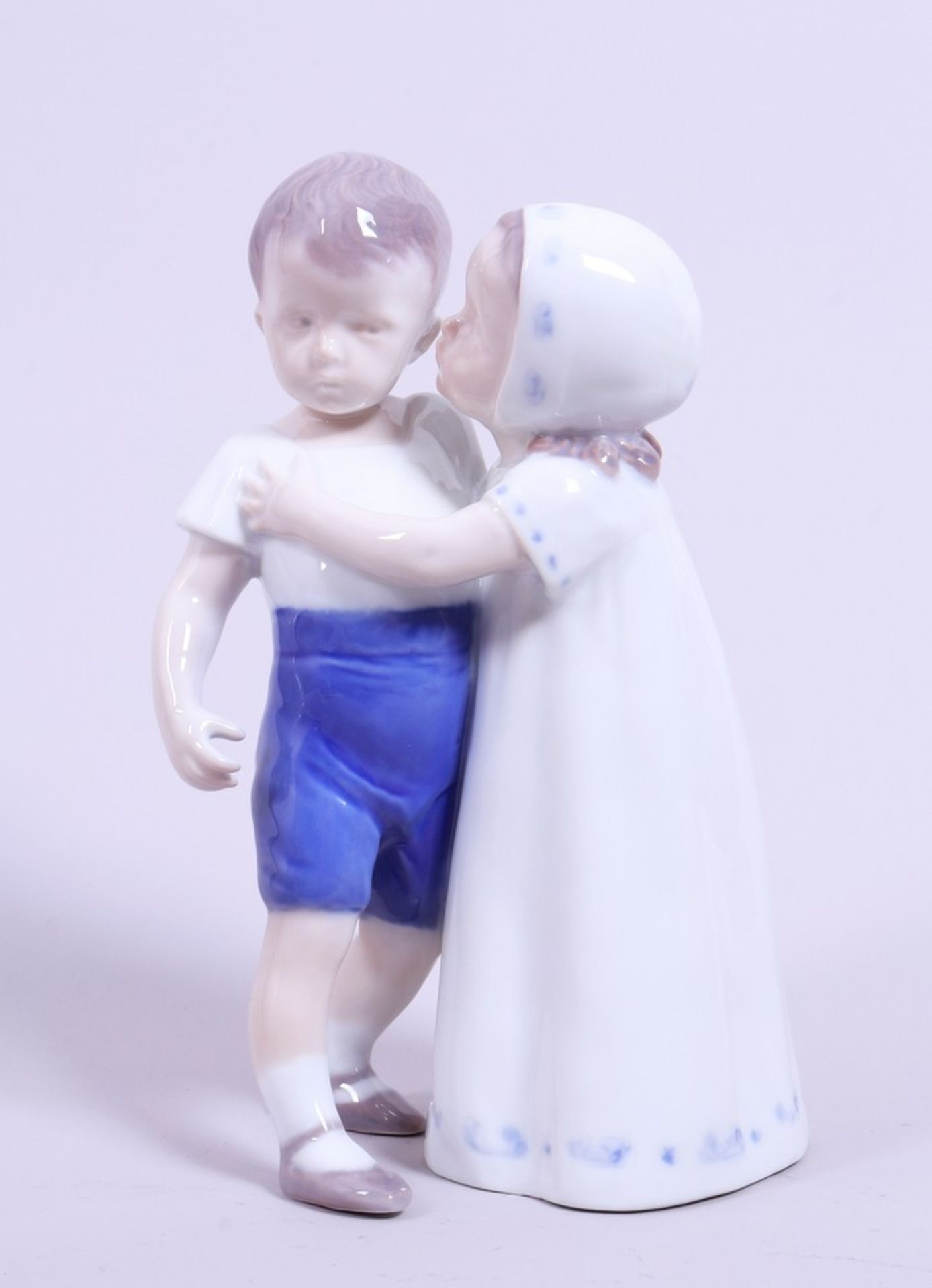 A pair of children, “Love Refused”, design Ingeborg Plockross-Irminger for Bing & Grondahl, 20th C.
