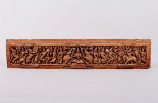 Carved relief panel, South India, probably 19th/20th C.