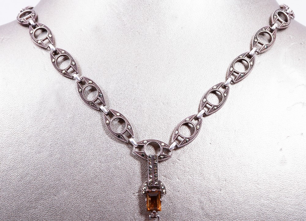 Art Deco necklace, 935 silver, Theodor Fahrner, Pforzheim, c. 1925/30 - Image 3 of 7