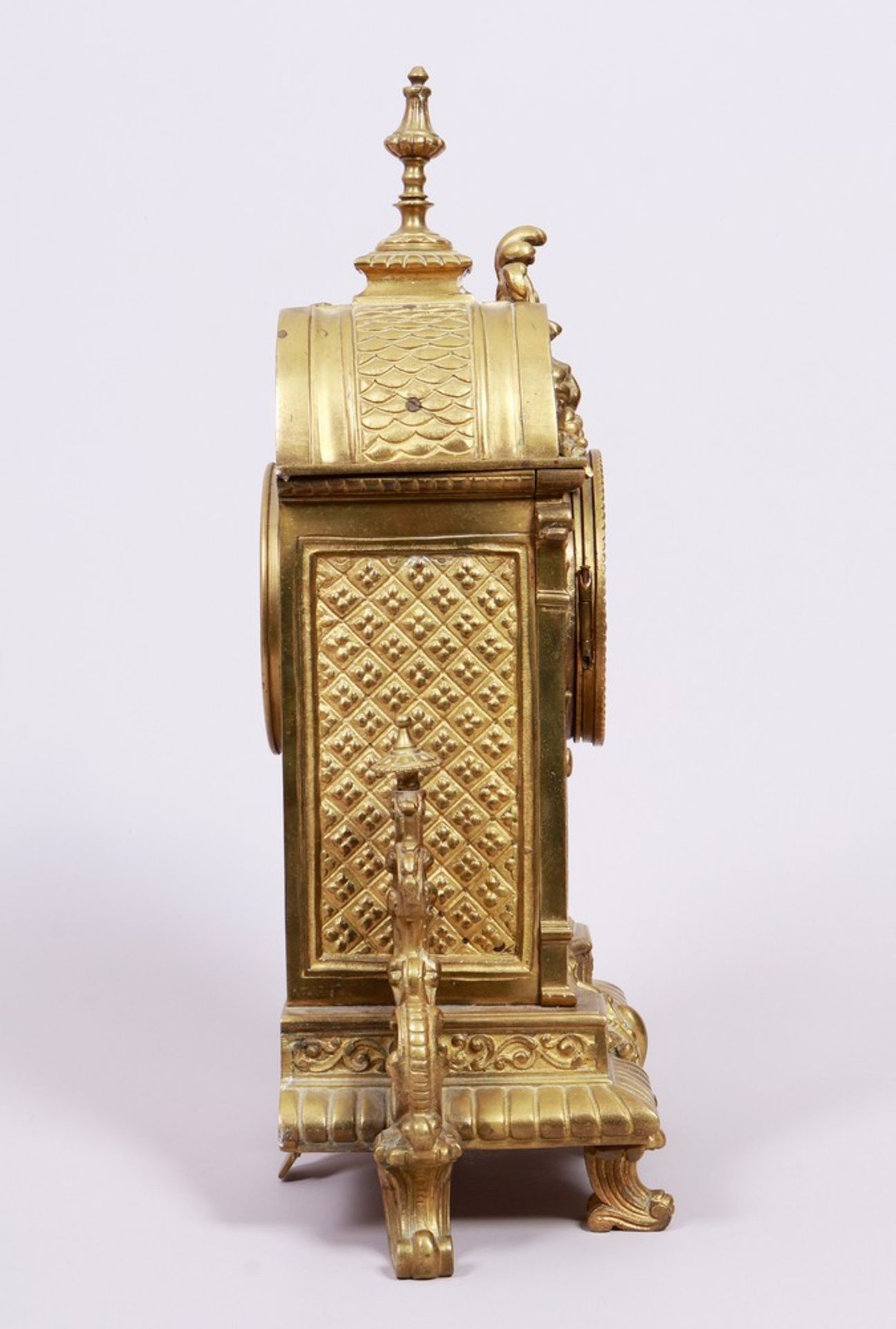 Historicism table clock, Japy Frères, France, late 19th C. - Image 5 of 8