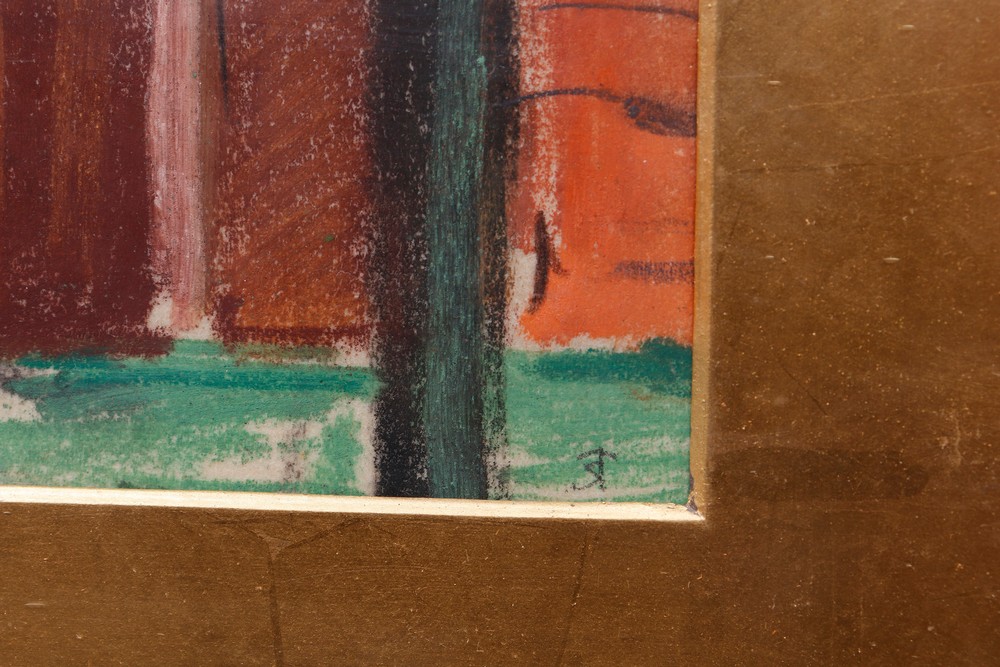 Expressionist view of houses, probably 1920s - Image 3 of 4