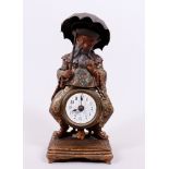 Figural table clock, probably France, c. 1900