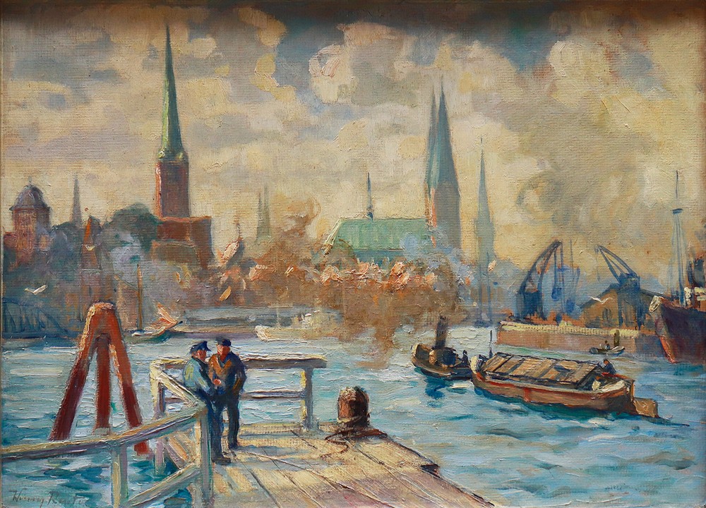 Werner Reuter (1902 - 1962, Lübecker Künstler) - Bild 2 aus 4