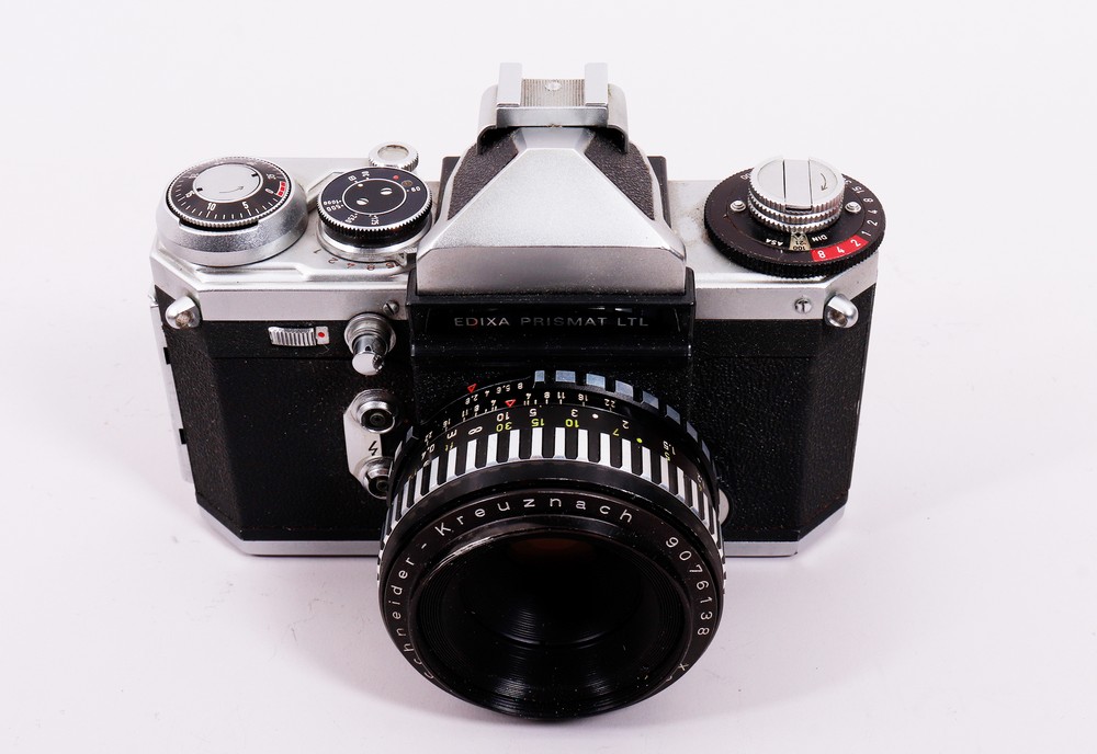SLR camera with accessories, Edixa Prismat LTL, c. 1970, 8 pieces - Image 3 of 7