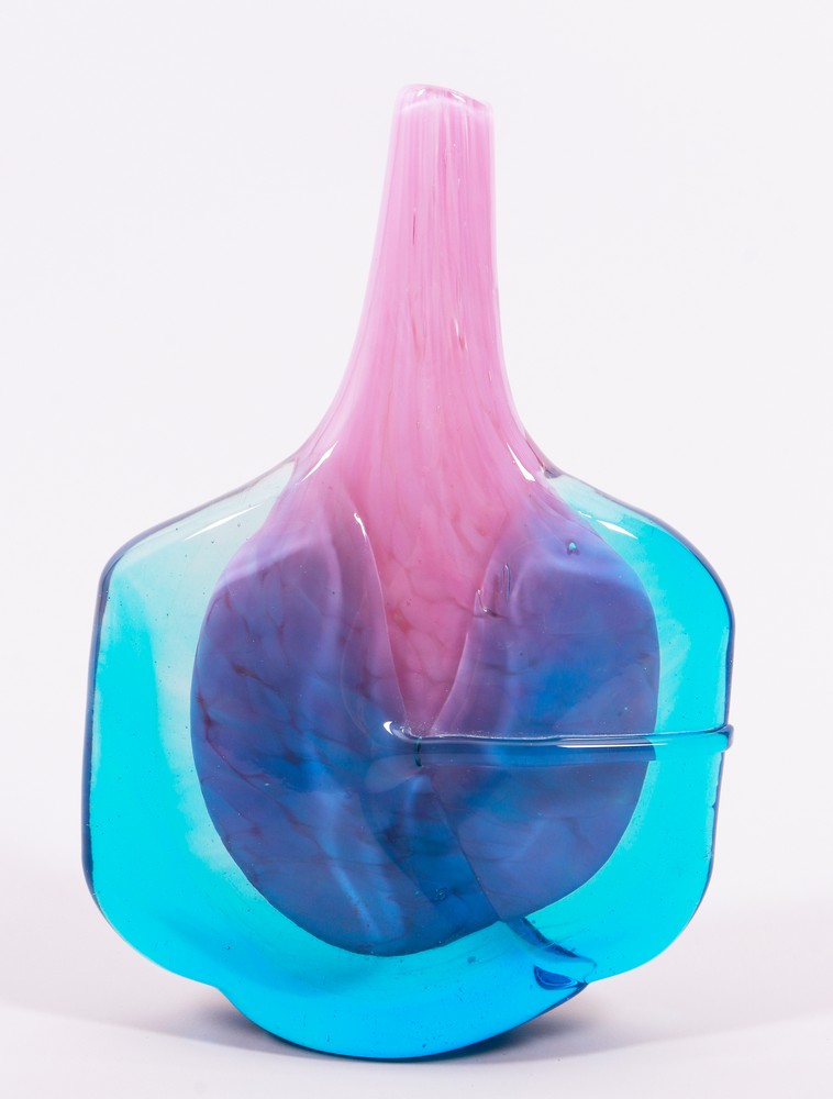 Studio glass vase, design Michael Harris, manufactured by Mdina, Malta, 1980s - Image 3 of 4