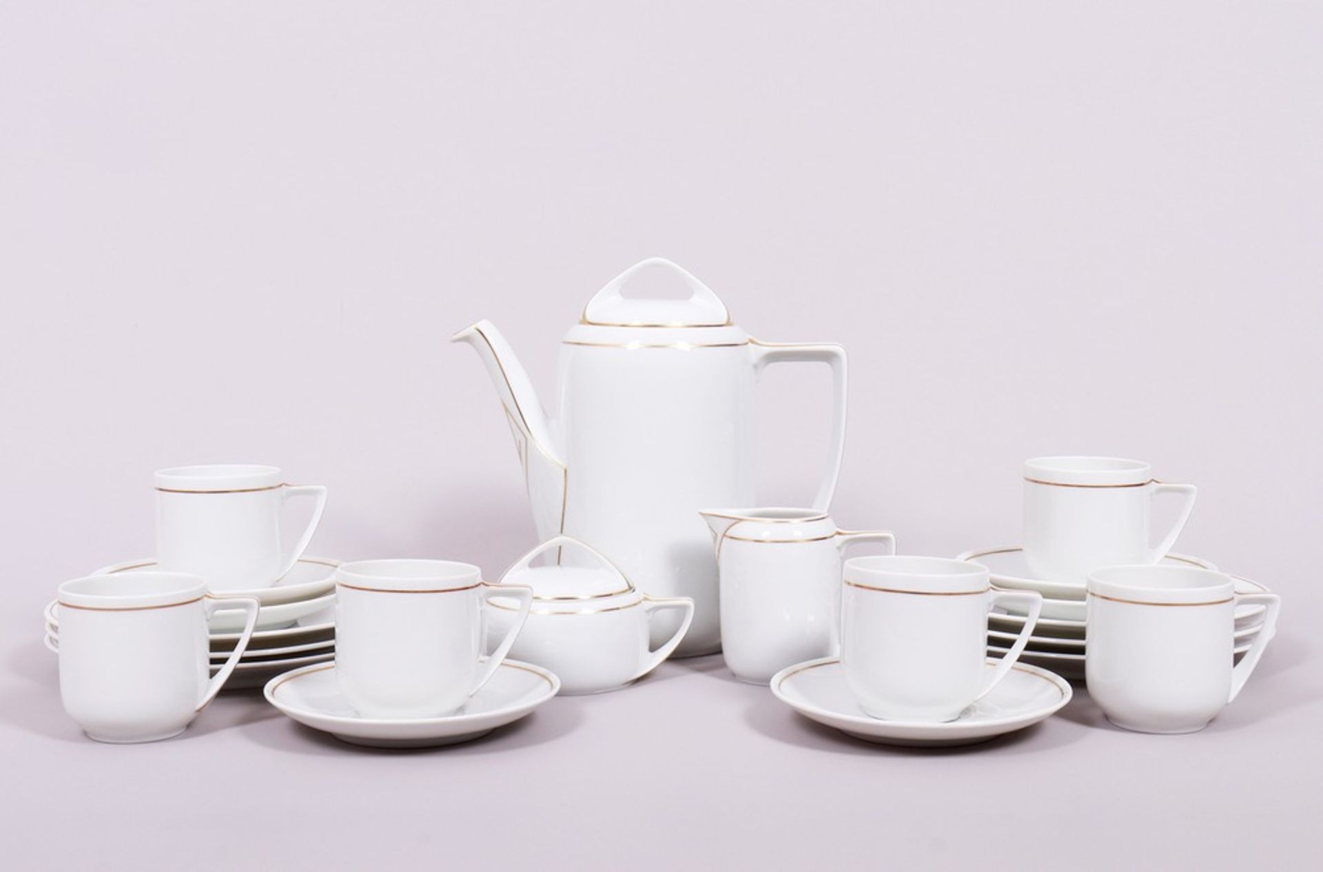Coffee service for 6 people, design 1904 H. Reinstein/ P. Rosenthal for Rosenthal, Classic Rose, mo