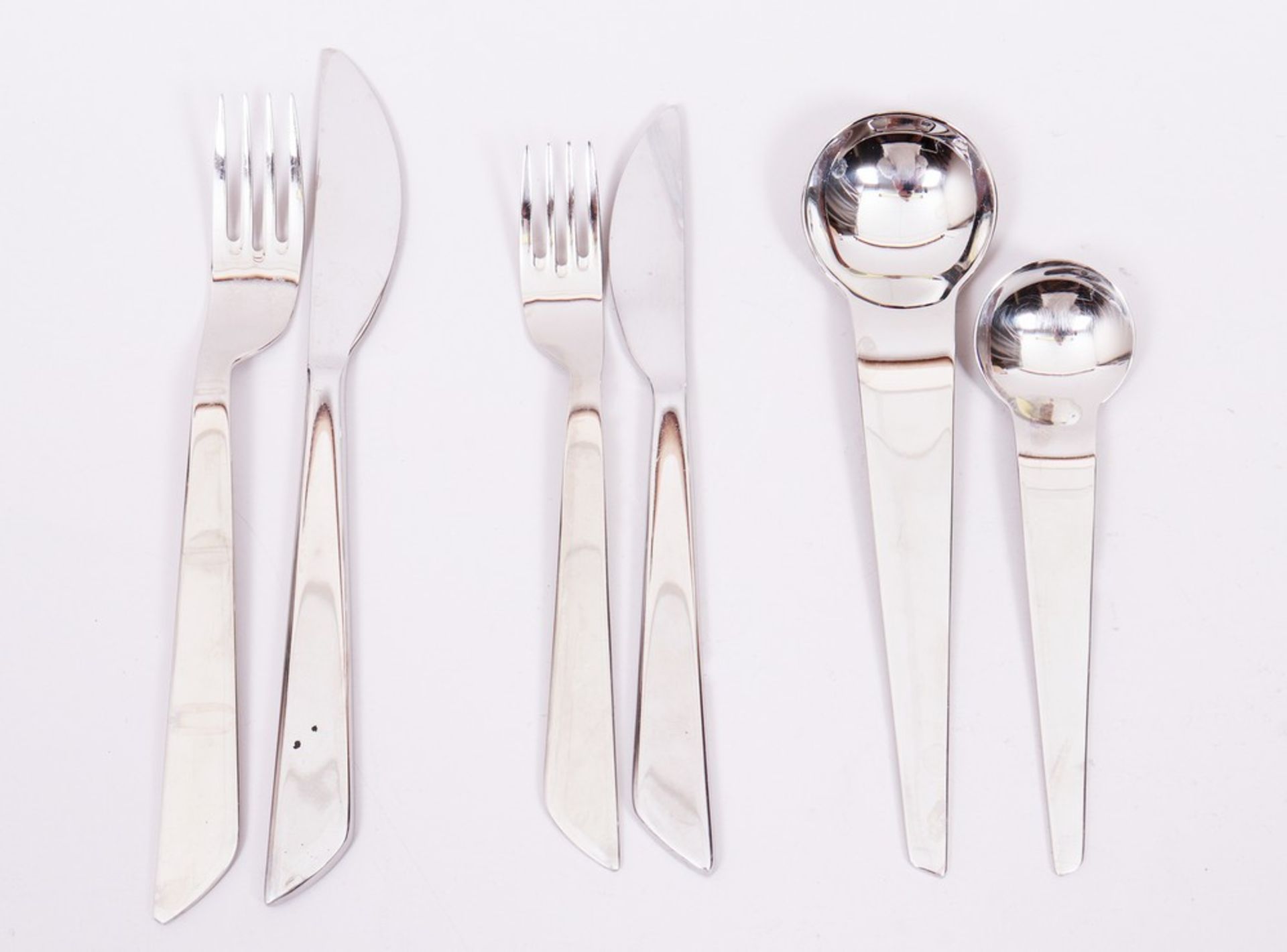 Cutlery for 10 people, design Peter Küster for WMF, Geislingen, 1990s - Image 4 of 6