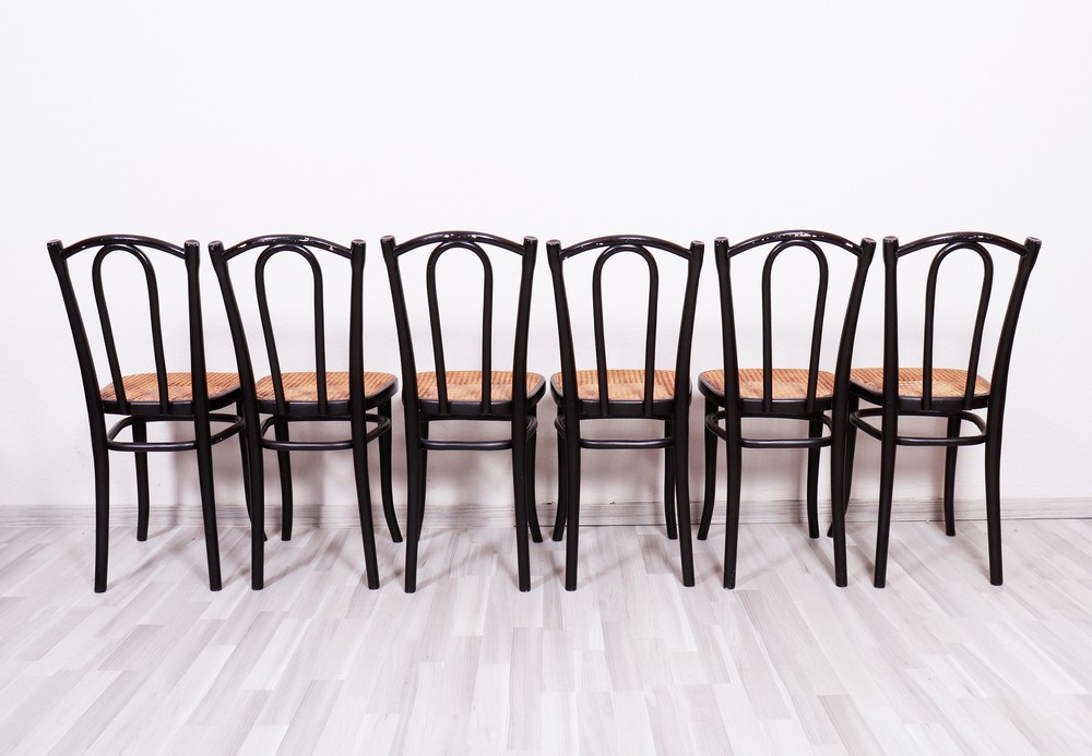 6 dining chairs, Thonet, Vienna, 1st half 20th C. - Image 8 of 9