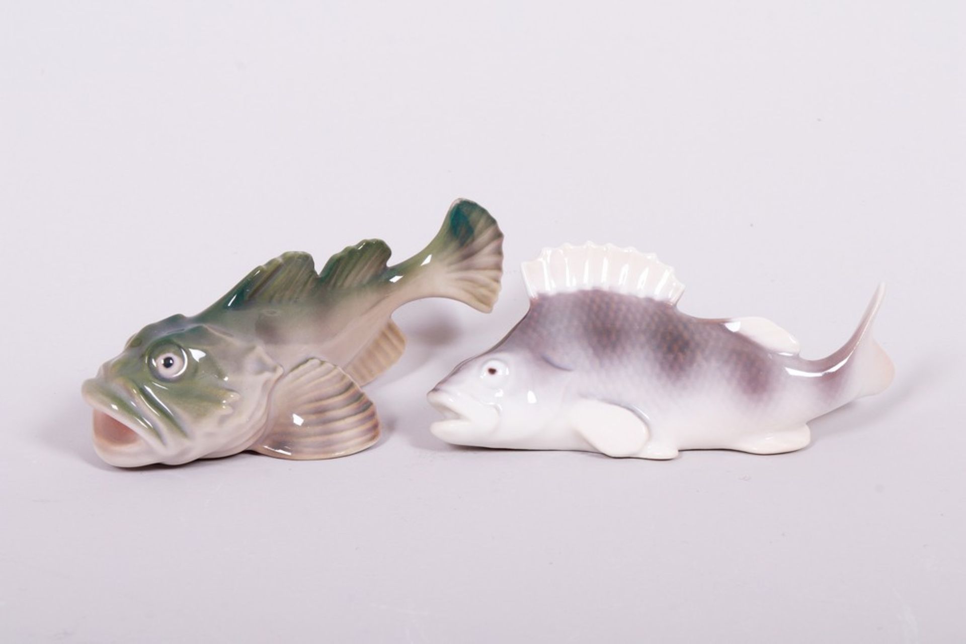 2 fish, design Svend Jeppersen for Bing & Grondahl, 20th C. - Image 2 of 4