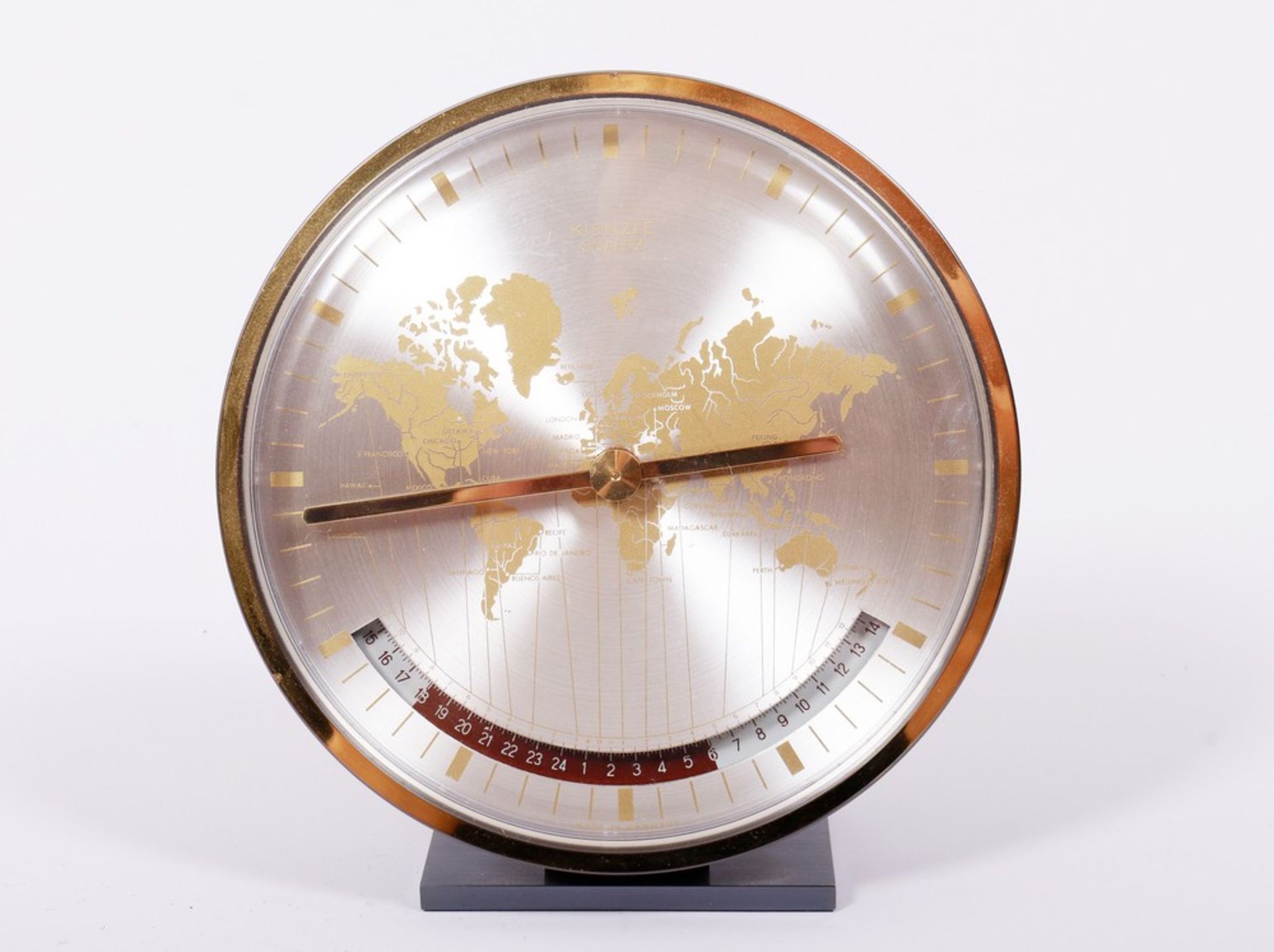 Small world time clock, Kienzle, 1960s