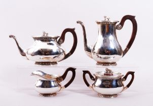Coffee/tea set, 925 silver, Bremen, 1st half 20th C., 4 pieces