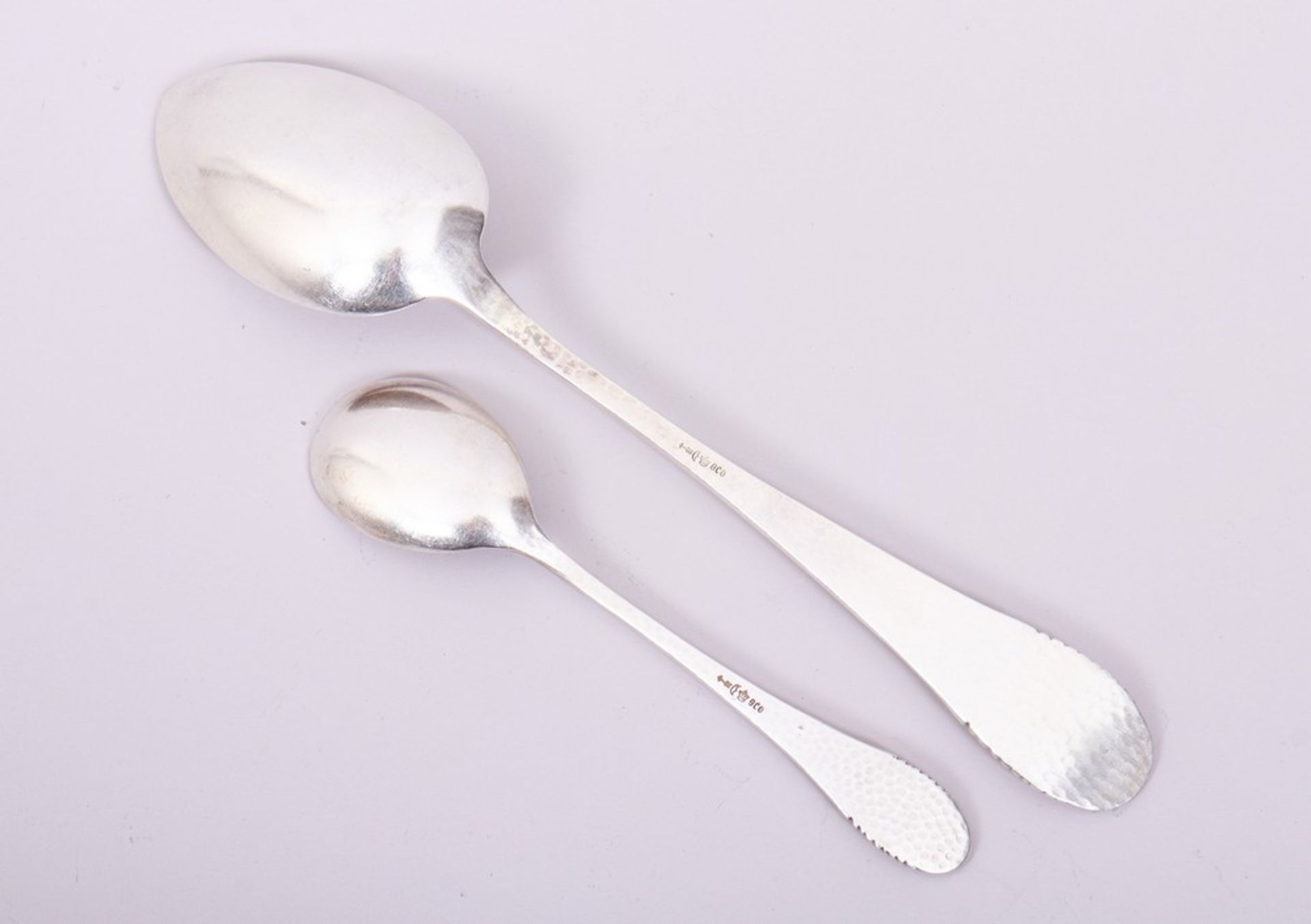 Cutlery for 6 people, 800 silver, Robbe & Berking, Flensburg, 1st half 20th C., 24 pieces - Image 9 of 9