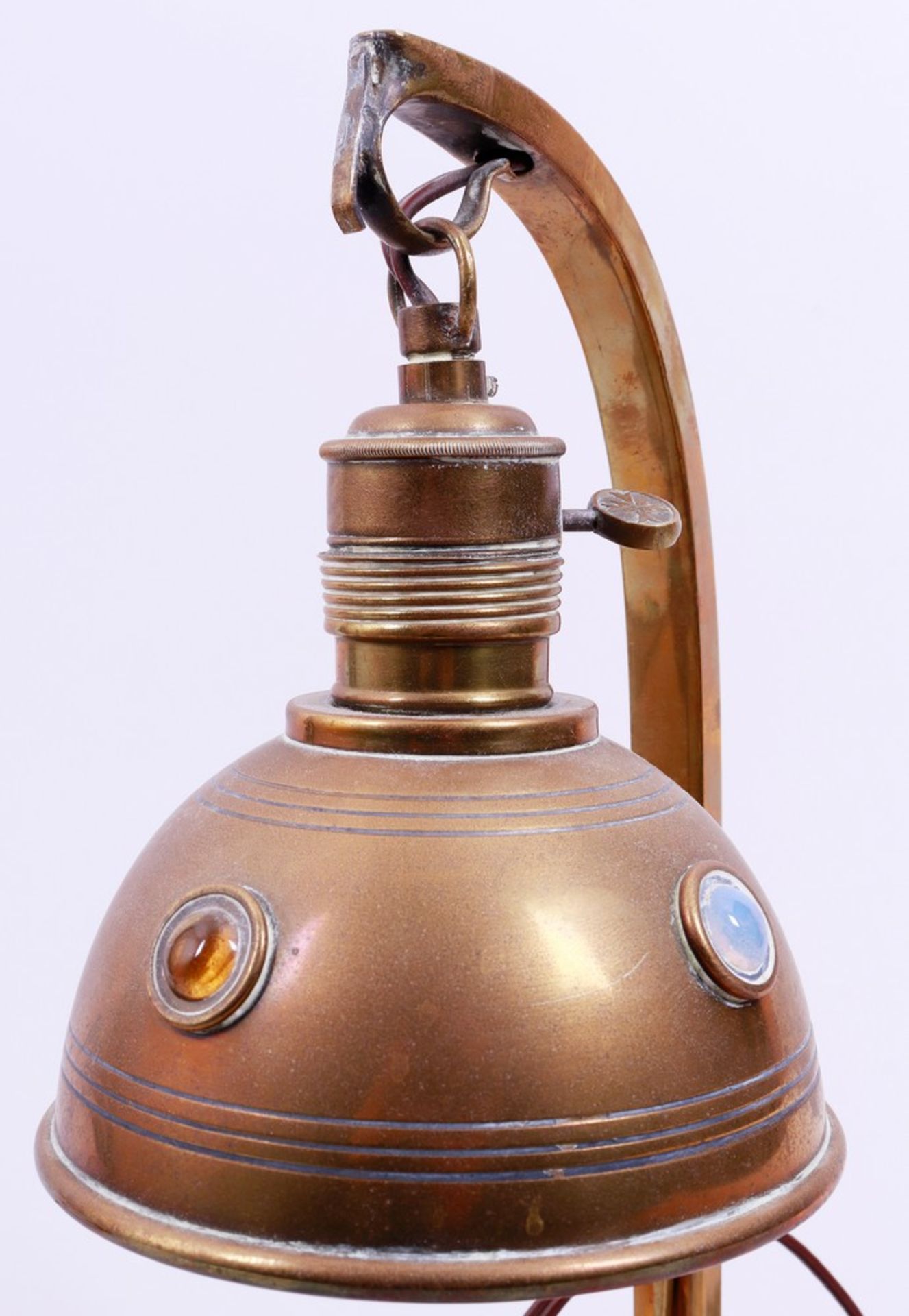 Jugendstil-Tischlampe, wohl deutsch, um 1900 - Bild 3 aus 3