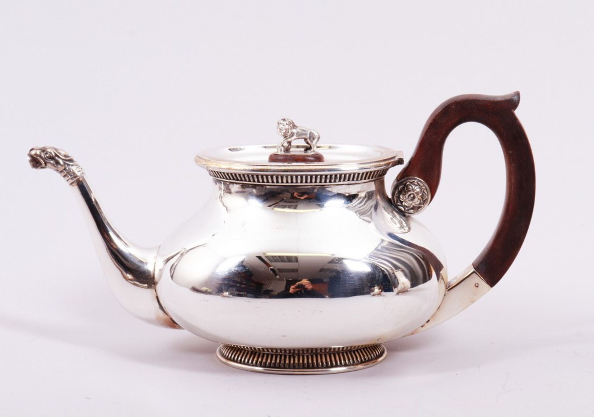 Kaffee-/Teeset, 925er Silber, Bremen, 1. Hälfte 20.Jh., 4-tlg. - Bild 7 aus 10