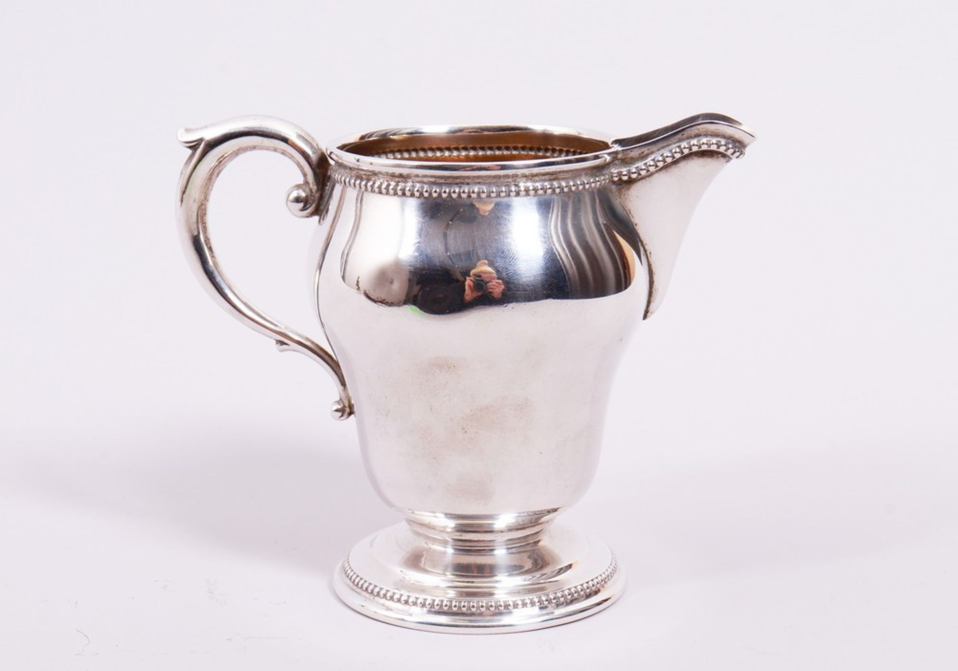 Milk jug, 800 silver, Koch & Bergfeld, Bremen, 1st half 20th C. - Image 2 of 3