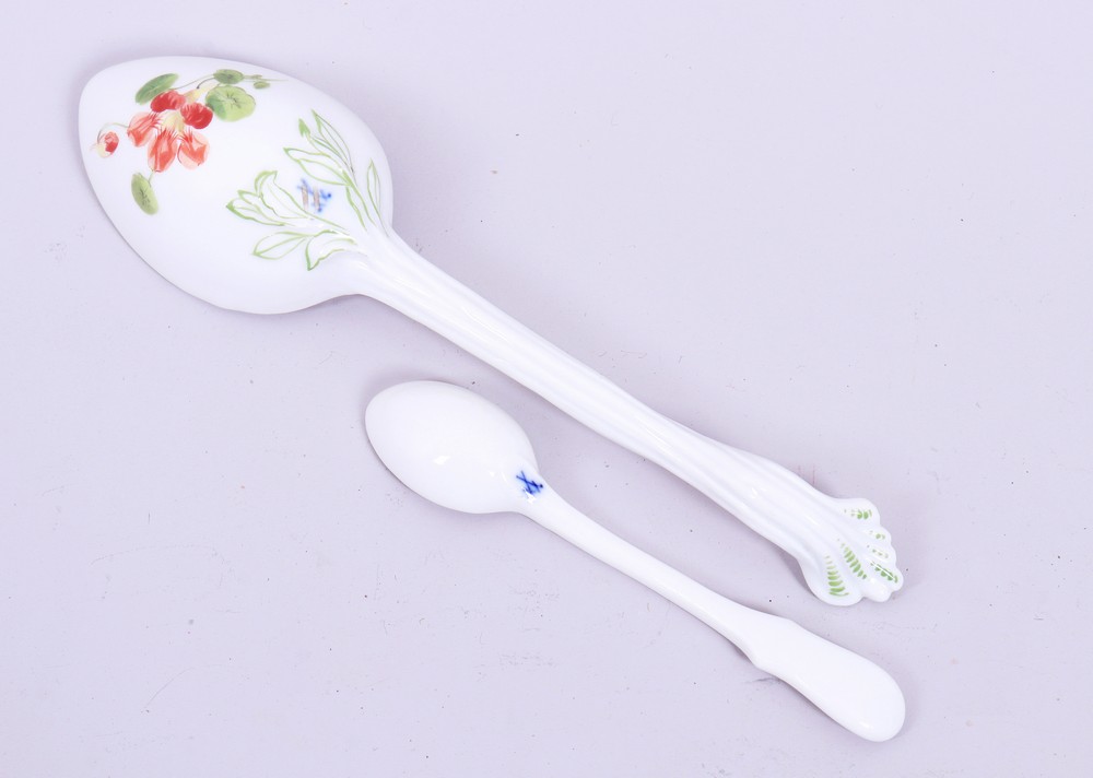 2 spoons, Meissen, Knauf period (c. 1900) - Image 3 of 4