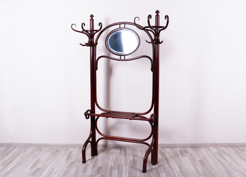 Hall coat rack, Thonet, Vienna, early 20th C. - Image 2 of 3