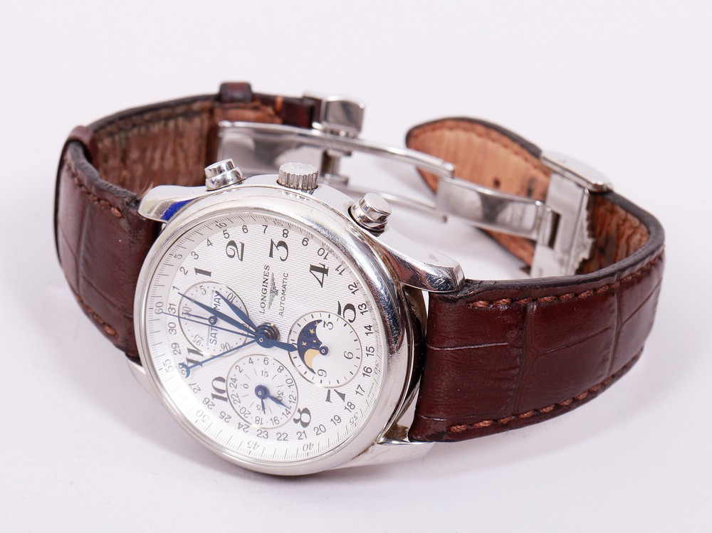 Gent's wristwatch, Longines Master Collection, automatic chronograph - Image 4 of 12