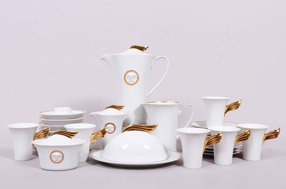 Coffee service, “Ikarus” shape design Paul Wunderlich/ “Gorgona” decor Gianni Versace for Rosenthal