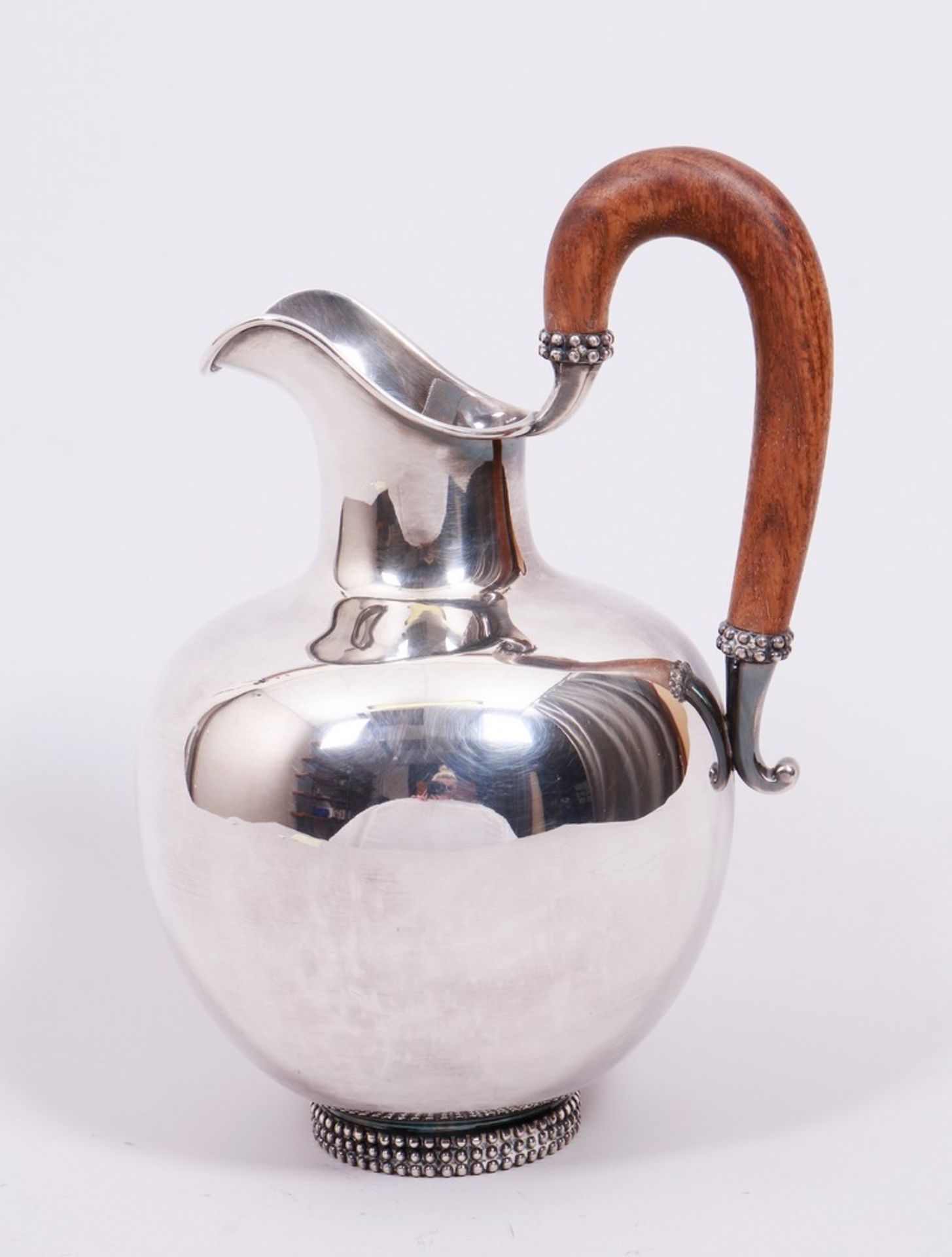 Water jug, 925 silver, Gebr. Deyhle, Schwäbisch Gmünd, 1950s - Image 3 of 4