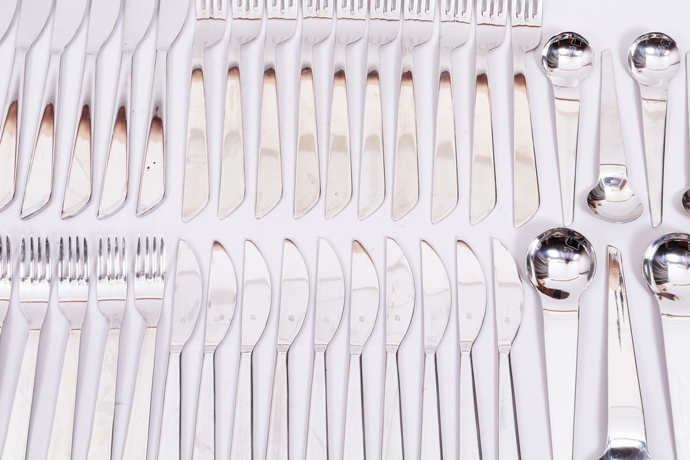 Cutlery for 10 people, design Peter Küster for WMF, Geislingen, 1990s - Image 3 of 6